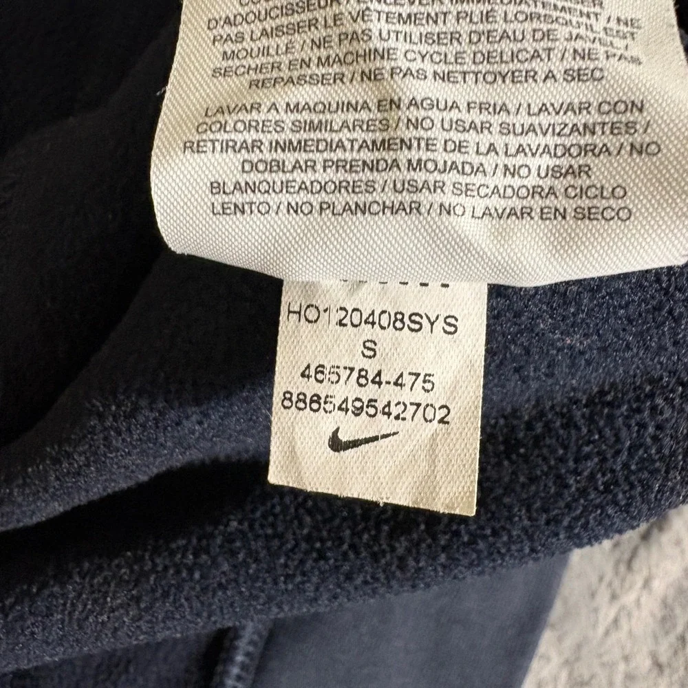 Nike Therma-Fit Mens Hoodie Navy Blue Pullover Sweatshirt 465784-475 Small